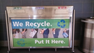 Recycle bin at Philadelphia Airport
