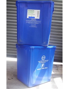 Blue Recycling Bins