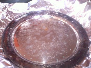 Silver Tray At The Start