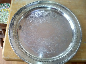 Silver Tray After Bath